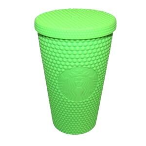Starbucks Tumbler 2021 Neon Green Studded Cold Cup 16oz Grande